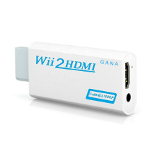 Full HD 1080P Wii to HDMI Converter Adapter Wii2HDMI Converter 3.5mm Audio for PC HDTV Monitor Display white and black can choos